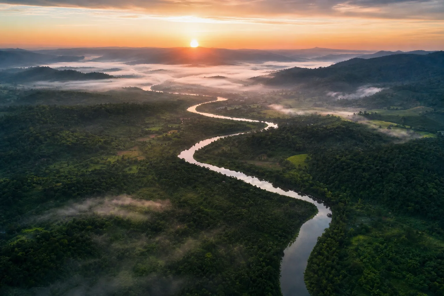Drone landschap